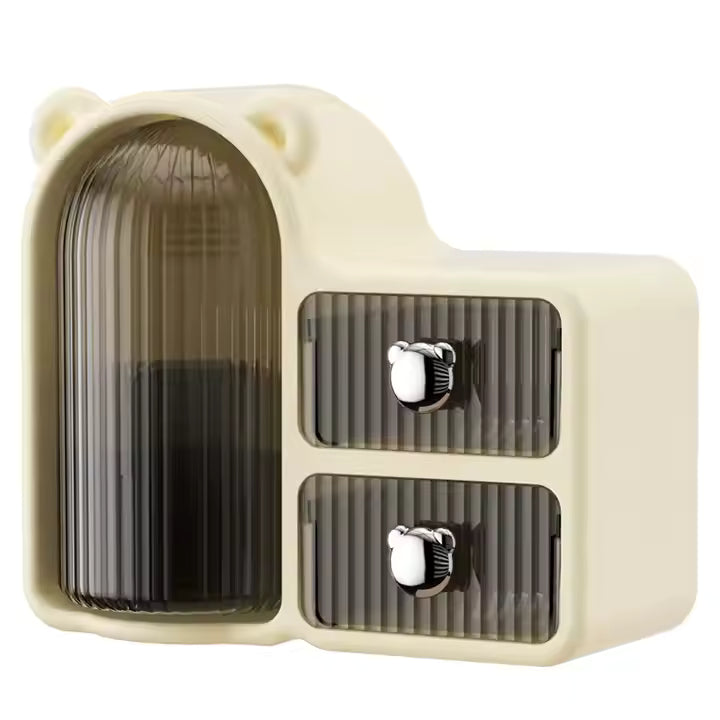 Bear Plastic Makeup & Skincare Organizer Box