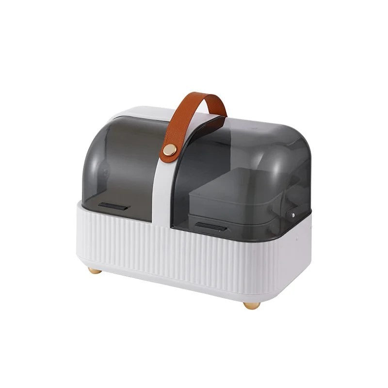 Premium Makeup Organizer - Double Lid - Portable