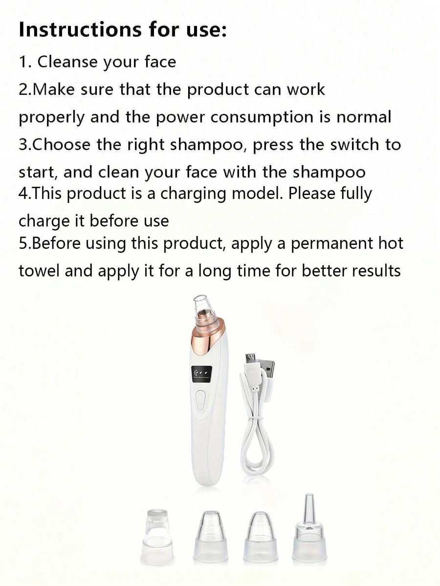 Rechargeable Blackhead / Pore Vacuum Remover