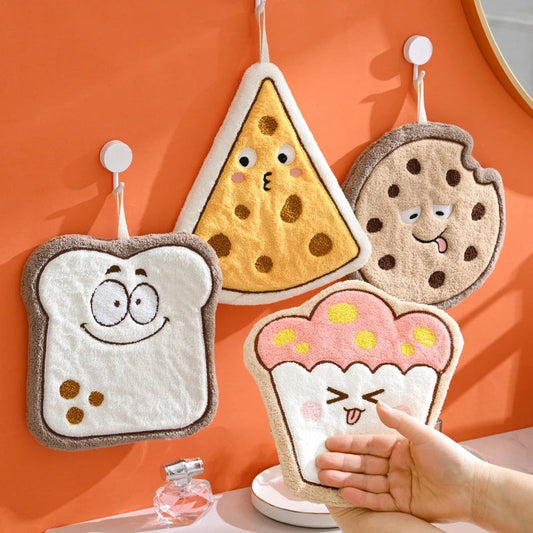5-Piece Cute Cartoon Kitchen Towel Set – Soft, Absorbent & Random Designs