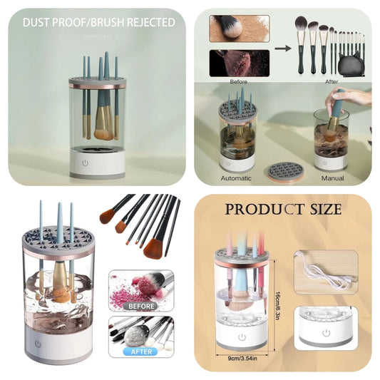 Electric Makeup Brush Cleaner – Fast, Portable - Box Packing