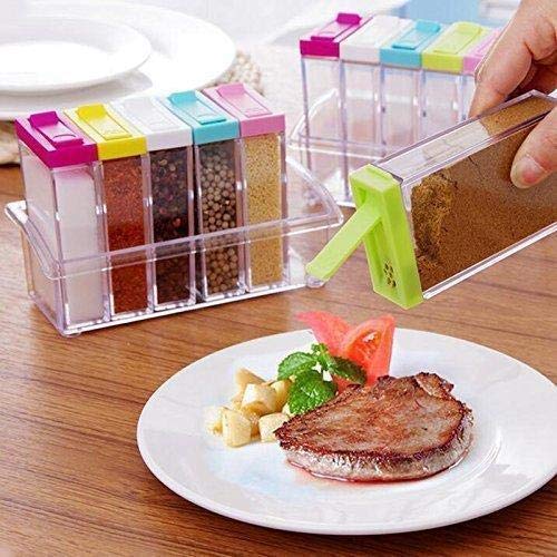 6 Pcs Seasoning Spice Box – Premium Kitchen Storage Organizer Set