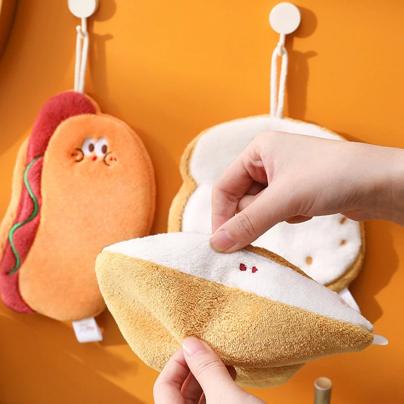 5-Piece Cute Cartoon Kitchen Towel Set – Soft, Absorbent & Random Designs