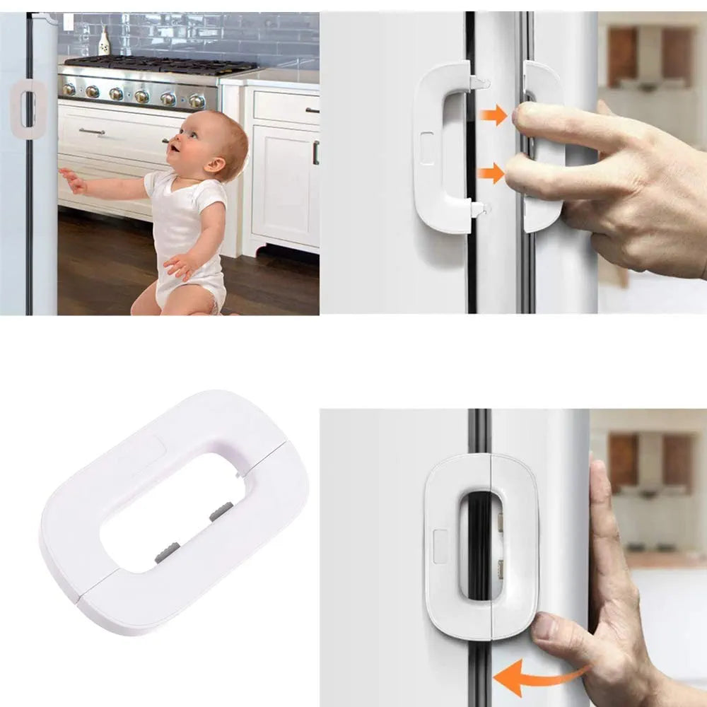 Refrigerator Lock for Child Safety Cabinet Lock Fridge Freezer Door Lock