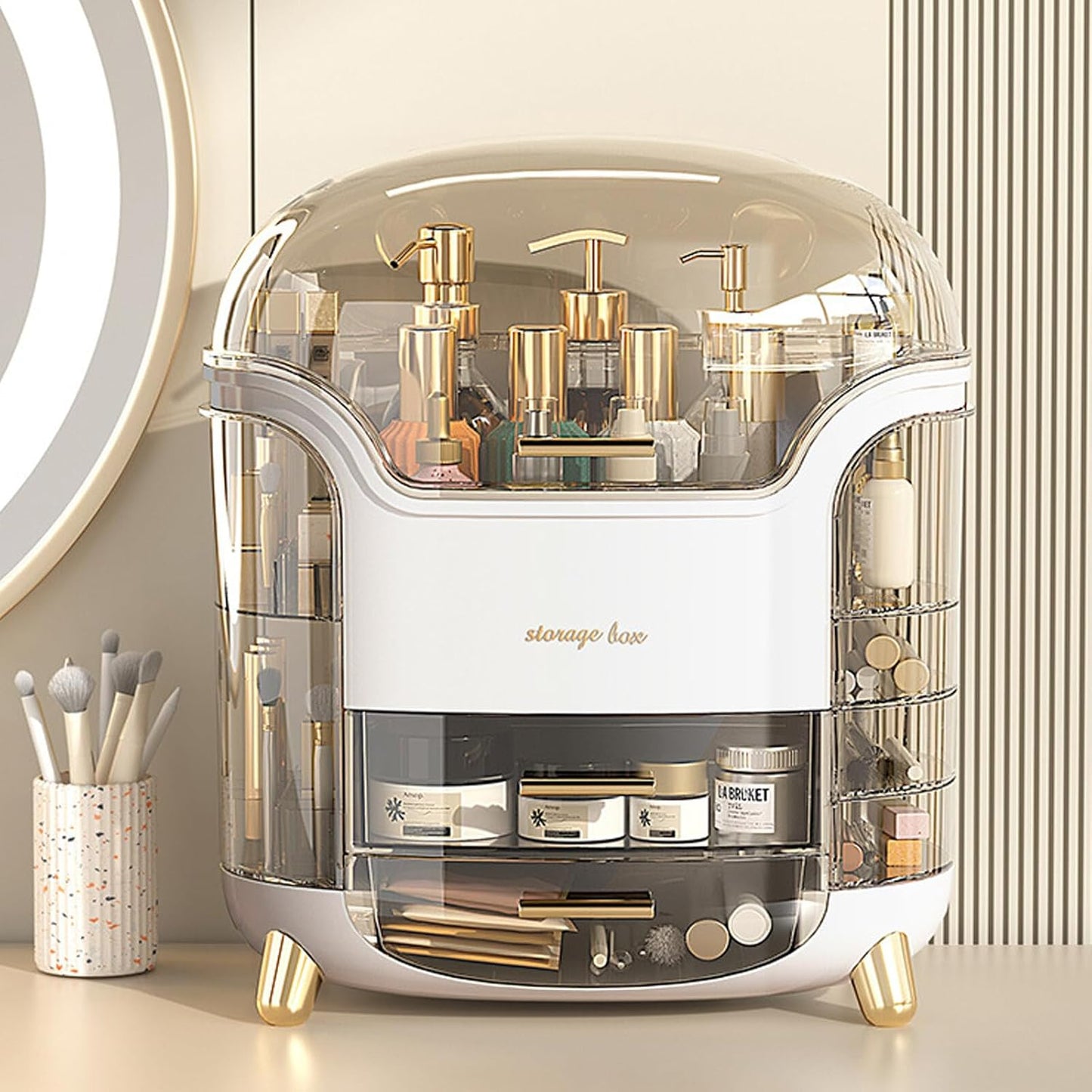 Premium Acrylic All-in-One Cosmetic Storage Cabinet