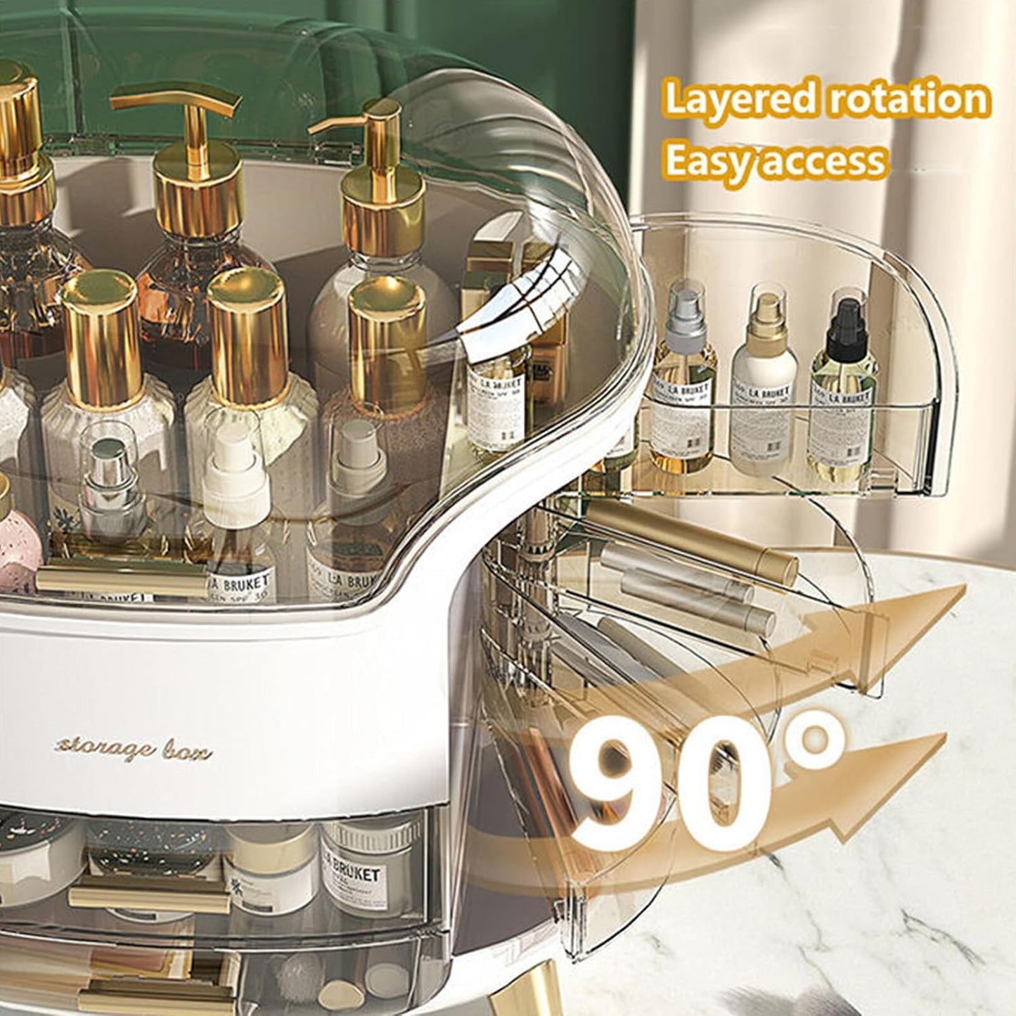 Premium Acrylic All-in-One Cosmetic Storage Cabinet