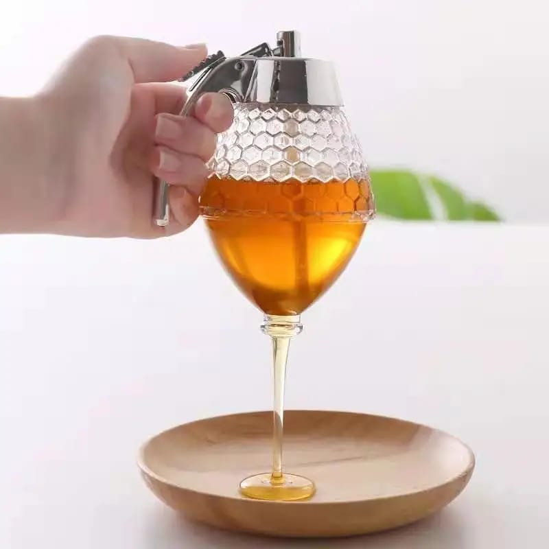 Unique Bee-Hive Shaped Honey Dispenser with Stand – Mess-Free Kitchen Charm