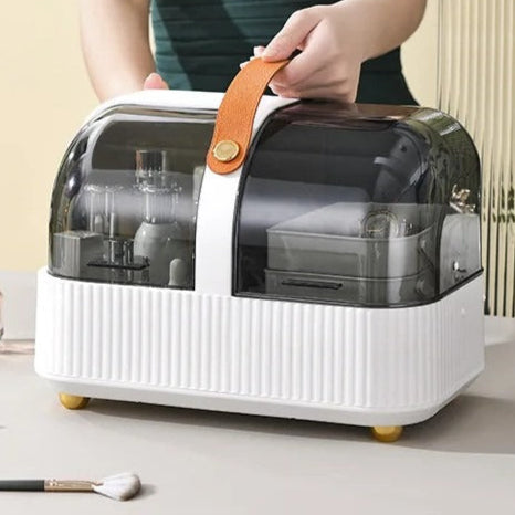 Premium Makeup Organizer - Double Lid - Portable