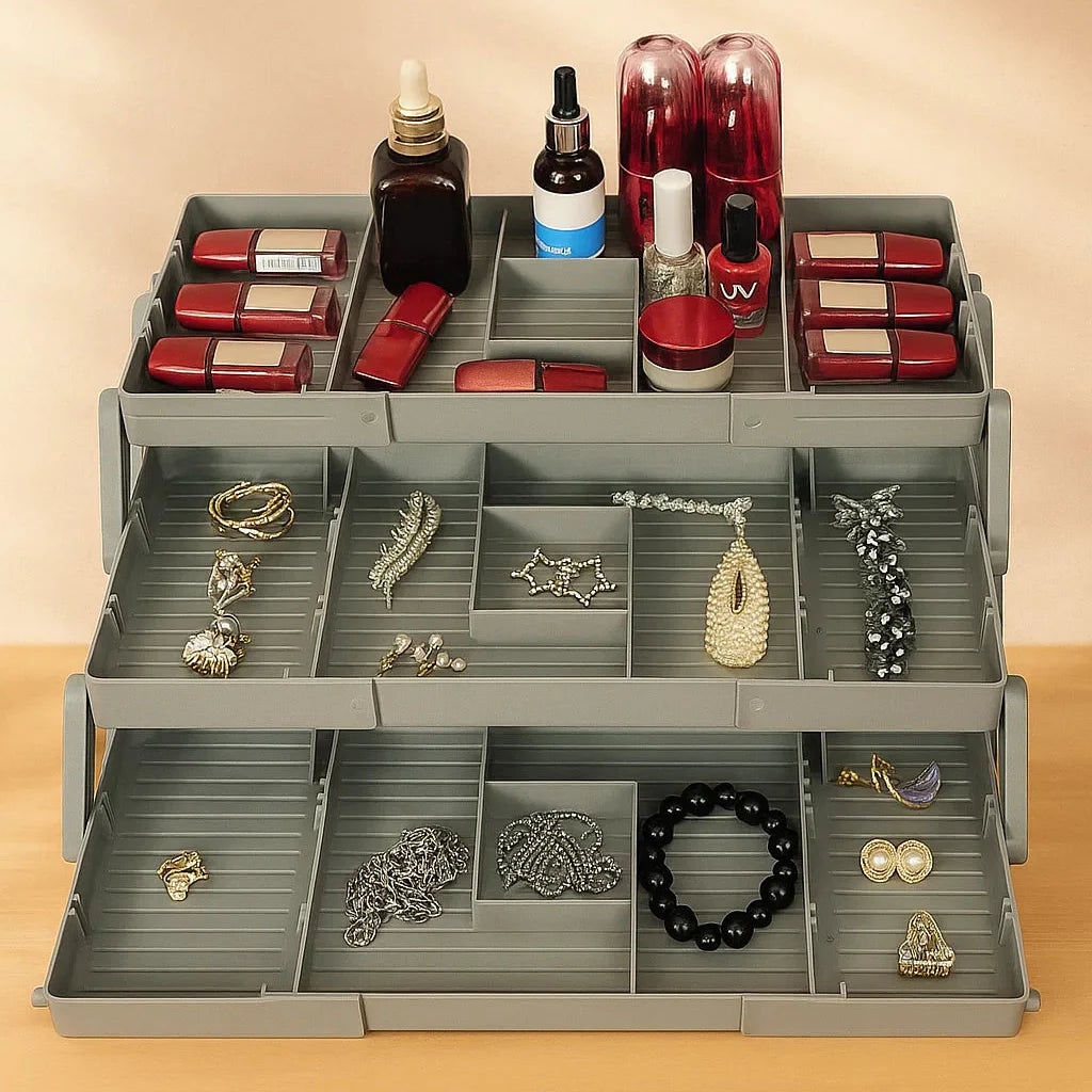 3 Tier Collapsible Jewellery Organizer