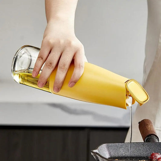 Automatic Oil & Vinegar Dispenser Bottle – 500 ml Gravity-Action Pouring