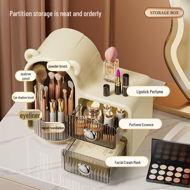 Bear Plastic Makeup & Skincare Organizer Box